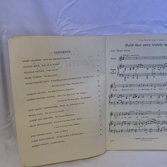 Seventeen Sacred Songs For Church And General Use, Low Voice, Schirmer - Picture 7 of 9